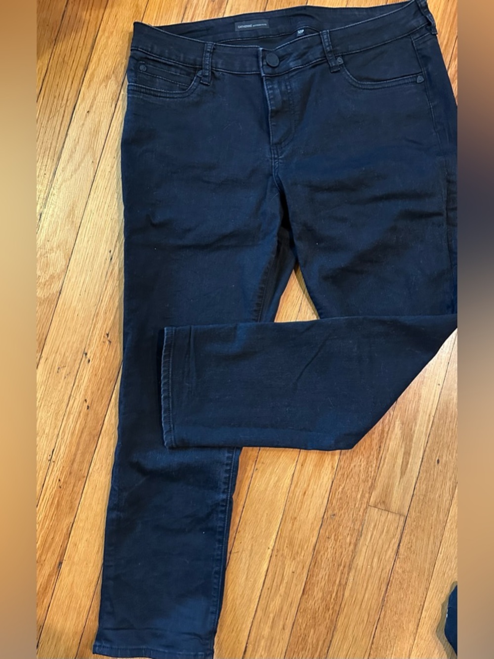 Kut from the Kloth Catherine Boyfriend Jeans | Black | 12 Petite | Like New